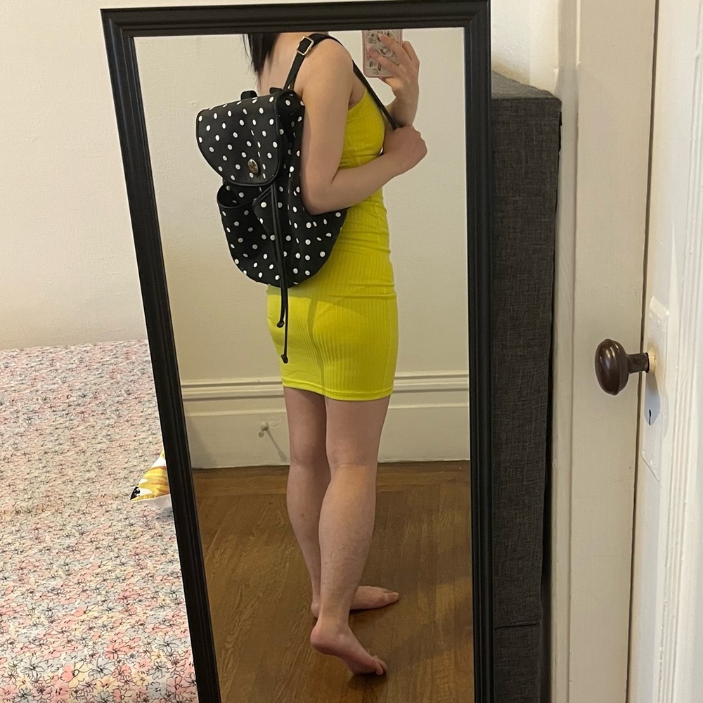 Tommy Hilfiger fancy polka dots canvas backpack